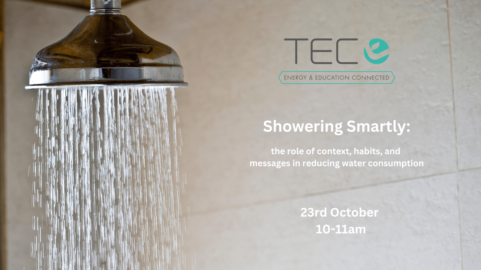 Showering Smartly water efficiency campaign image.