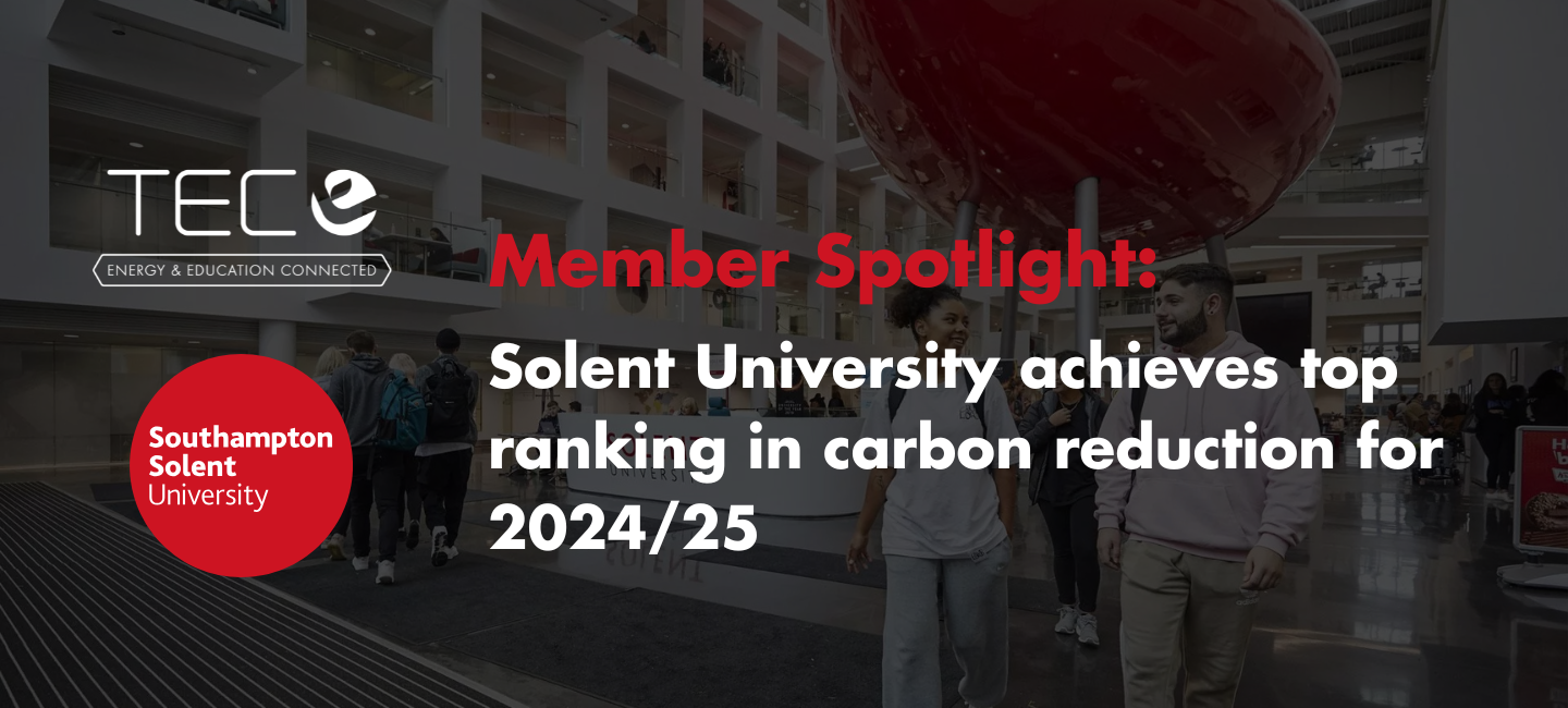 Member Spotlight: Southampton Solent University achieves top ranking in carbon reduction for 2024/25