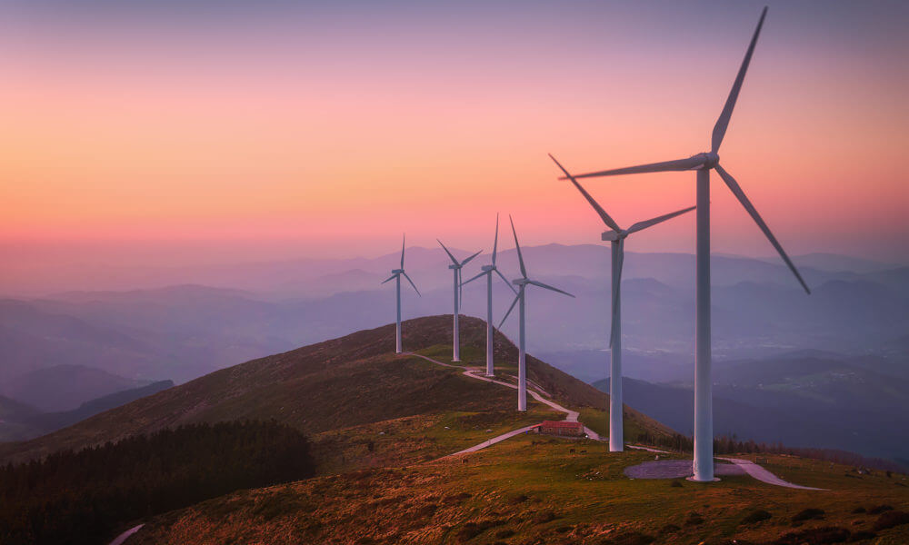 wind turbines onshore